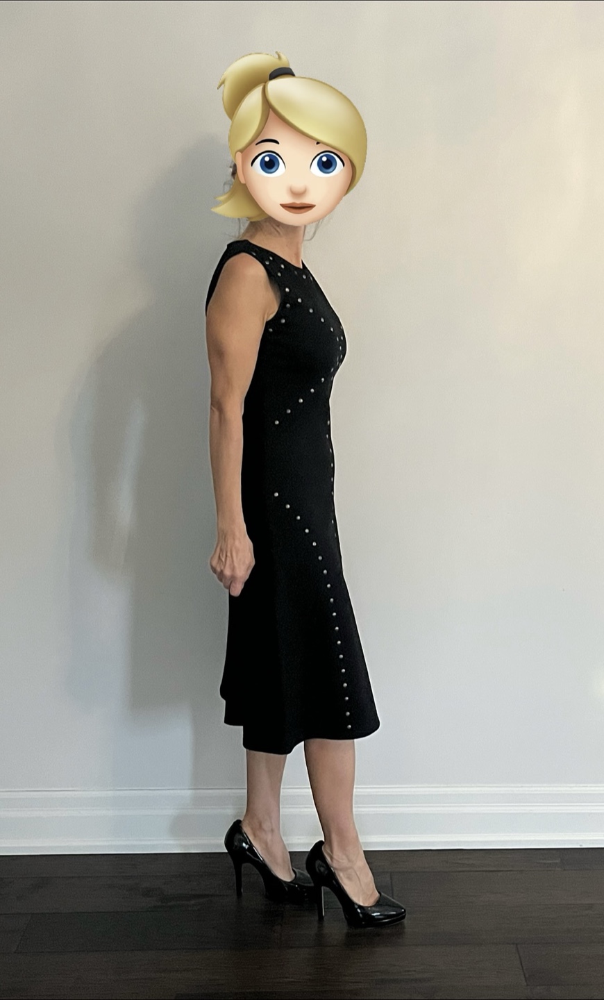 Black Studded Midi Dress - photo 2