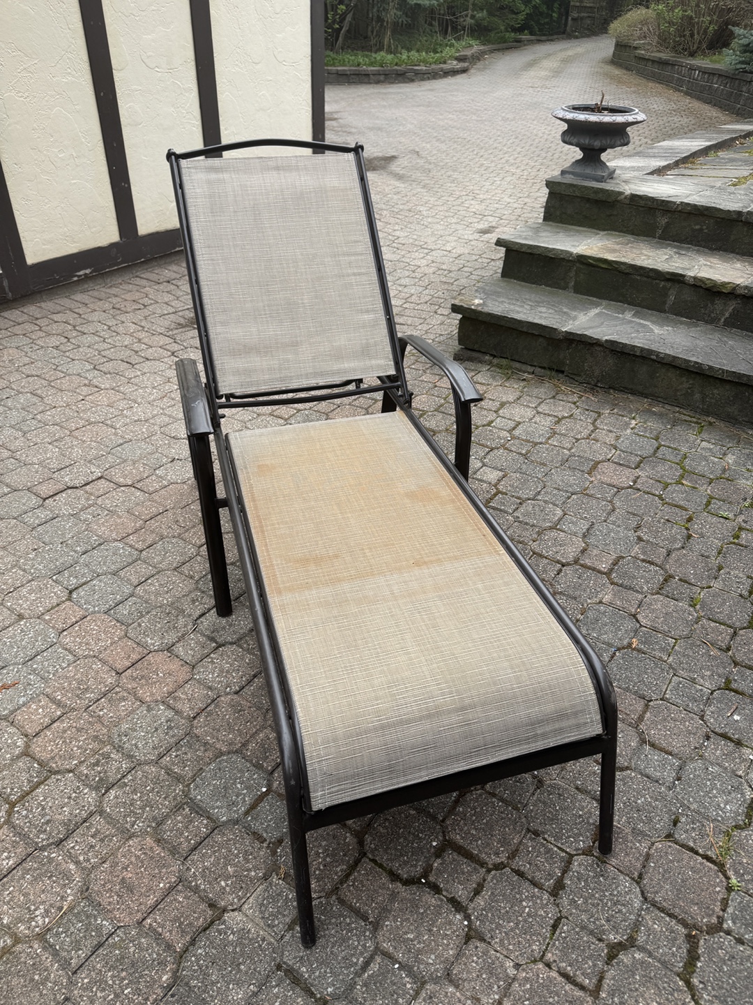 Outdoor Patio Chaise Lounge Recliner