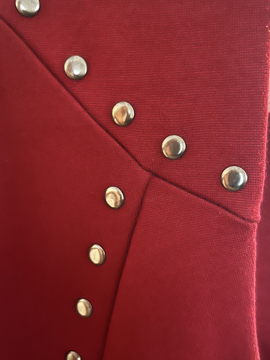 Gorgeous Burgundy Sleeveless Dress with Metal Accents - photo 5