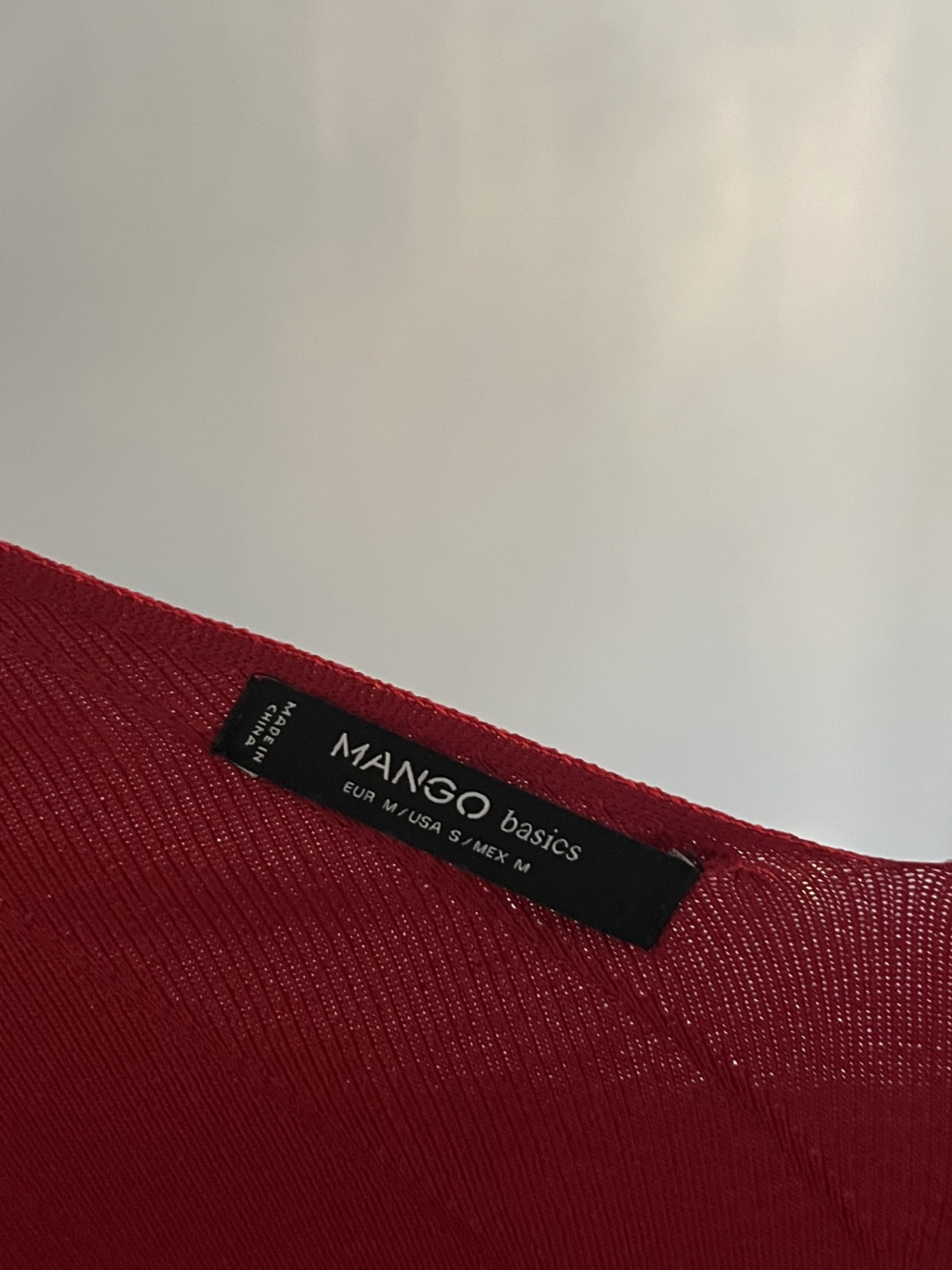 Red Knit Mini Dress - Size Small - photo 3