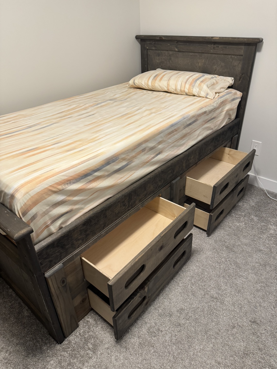 Twin-size Storage Bed with Drawers - photo 4