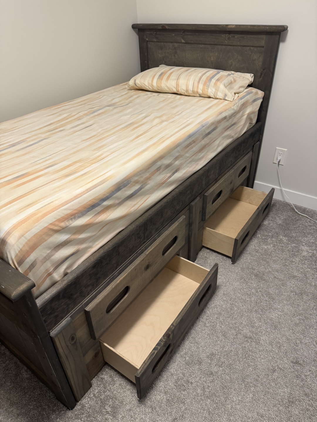 Twin-size Storage Bed with Drawers - photo 5