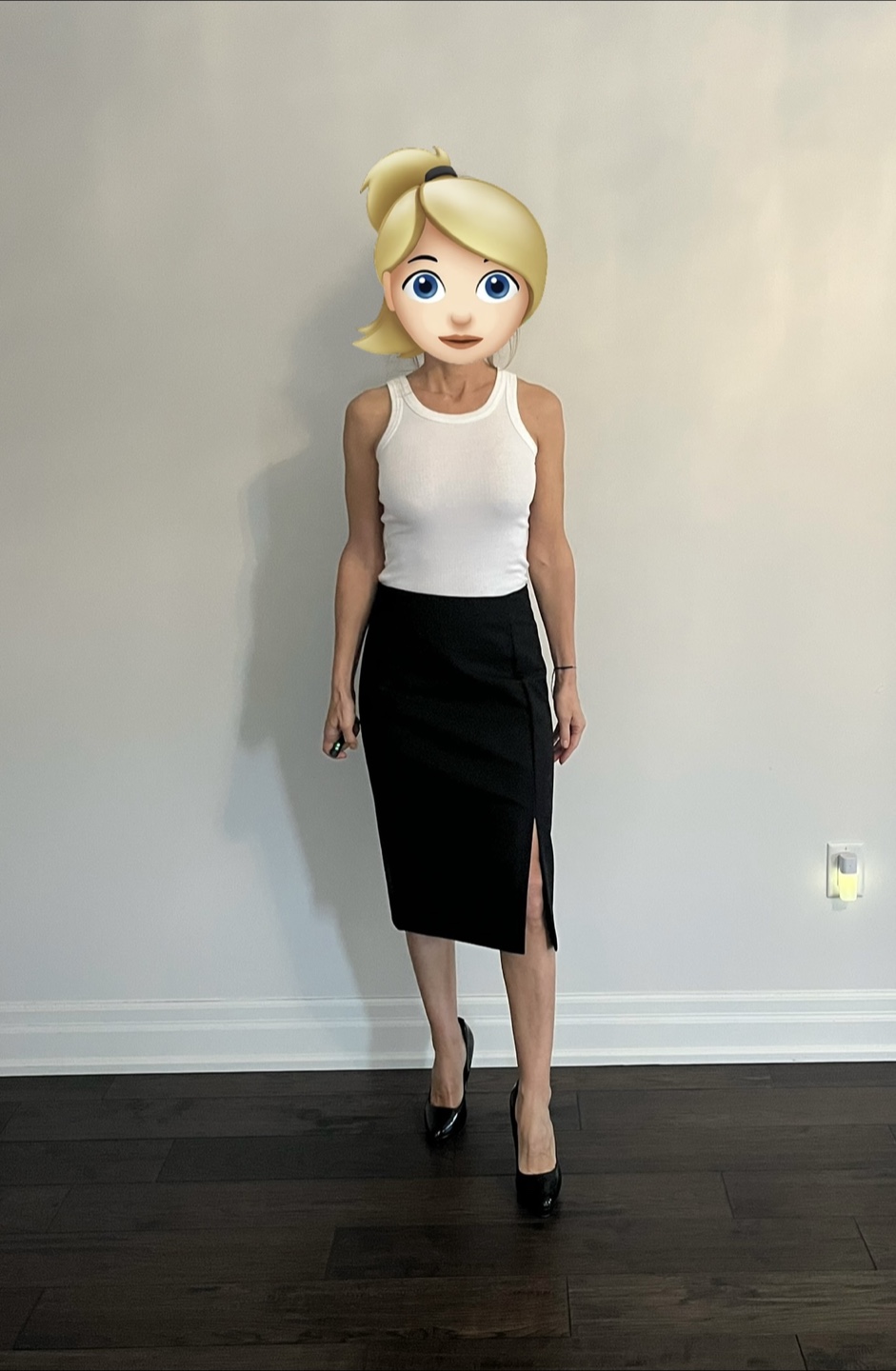 Mango Black Pencil Skirt Size 8 - photo 2