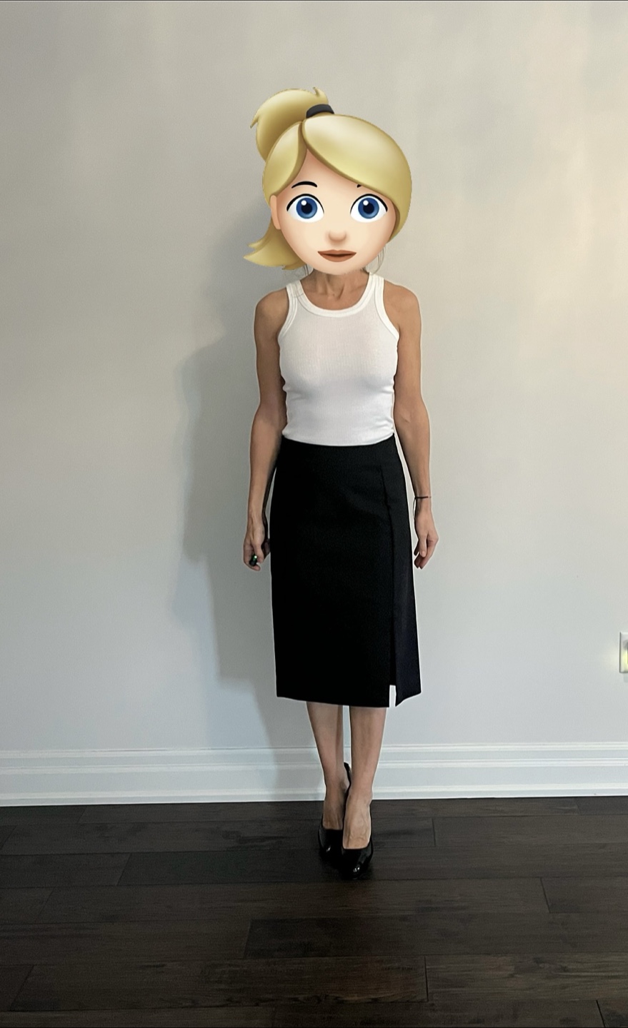 Mango Black Pencil Skirt Size 8