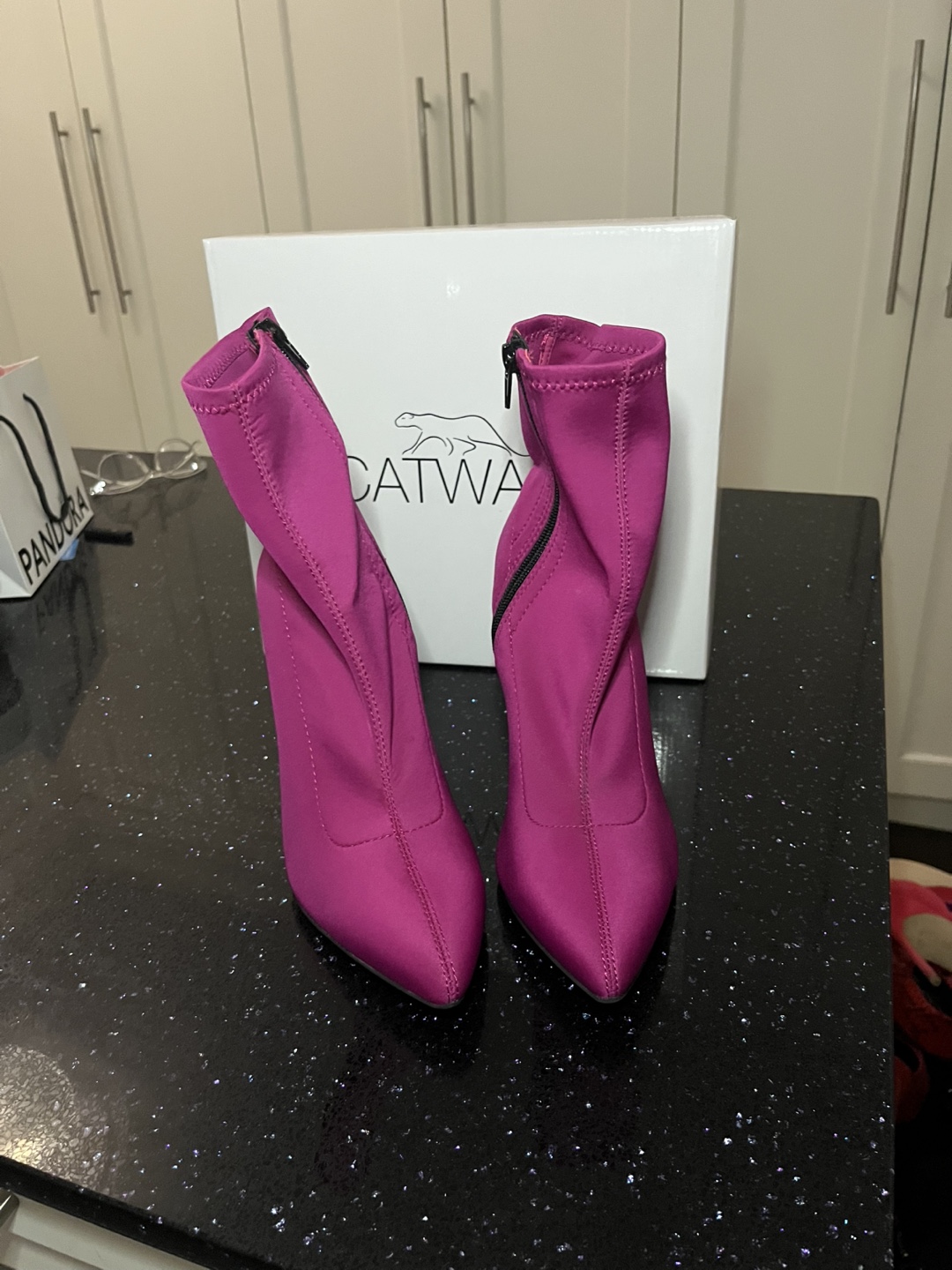 Catwalk Women's Pink Sock Boots - photo 3