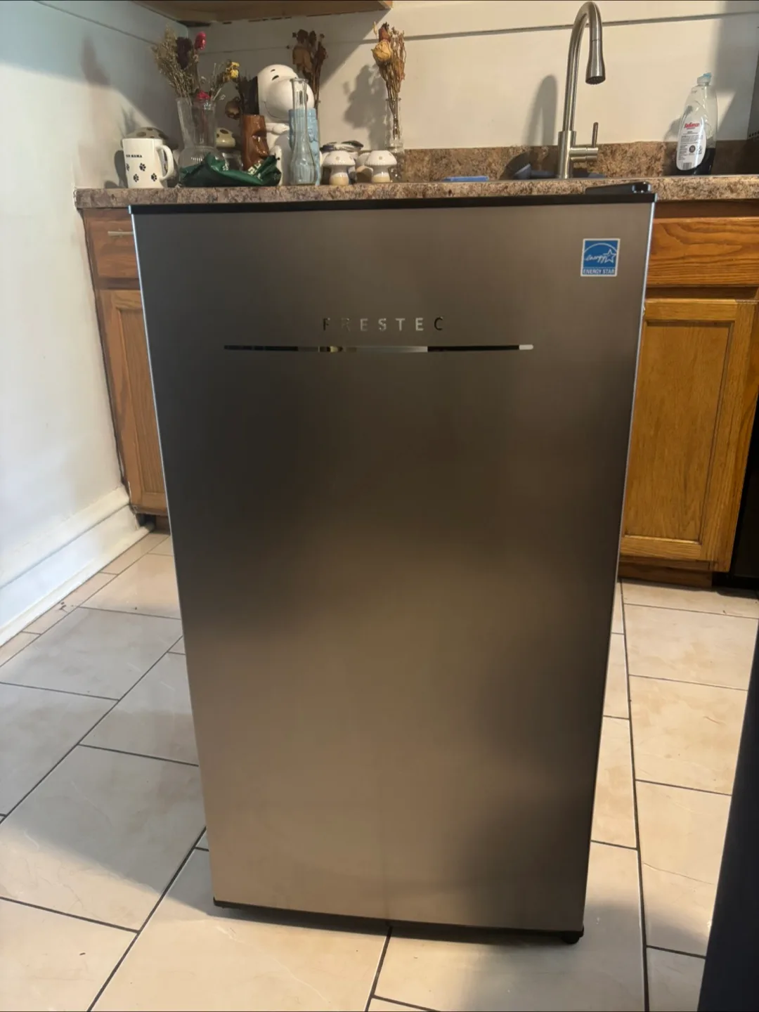 FRES TEC 3.2 cu. ft. Mini Refrigerator - Stainless Steel thumbnail