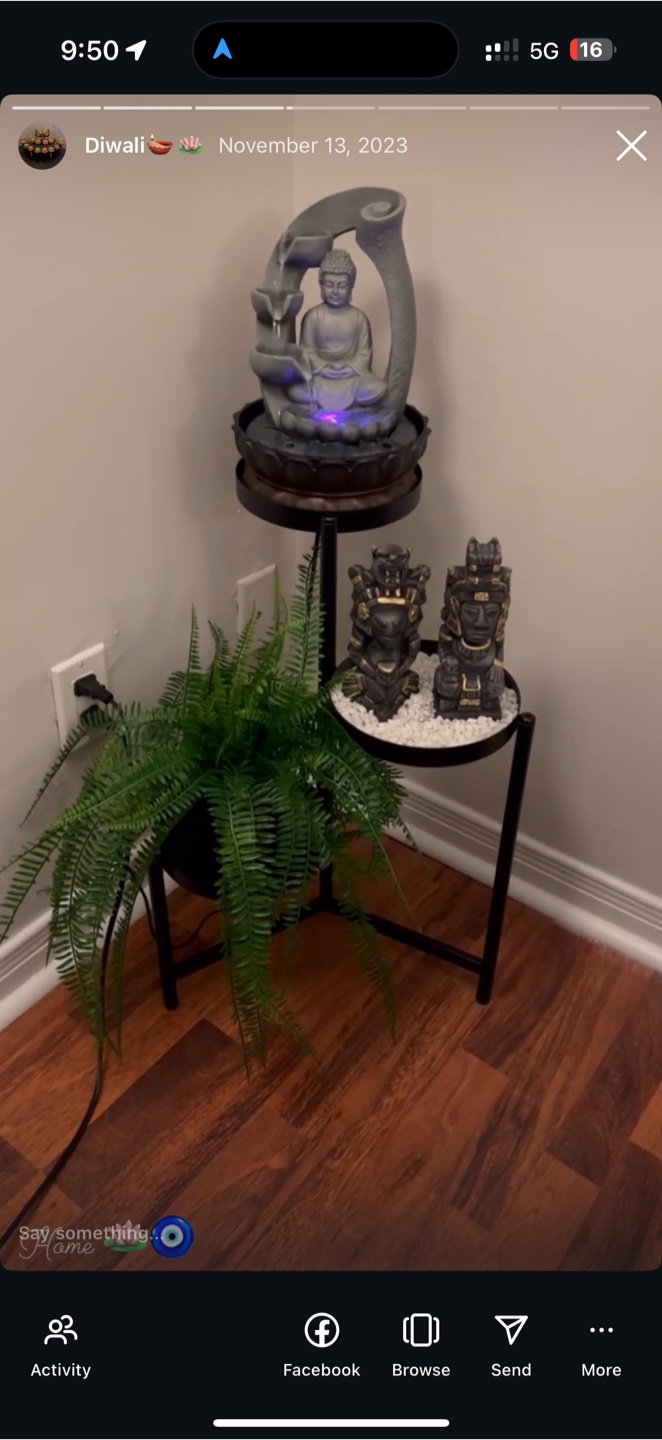 Serene Buddha Water Fountain - photo 2