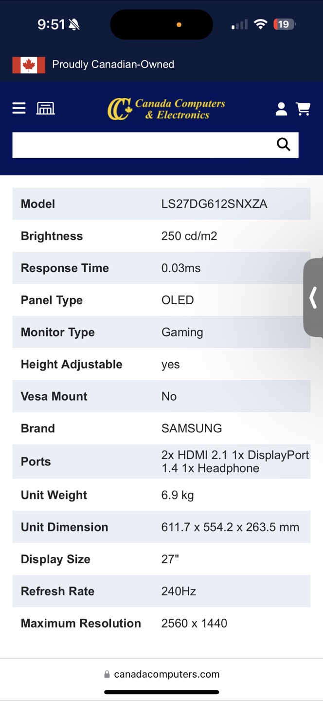Samsung Odyssey G6 OLED 27" Gaming Monitor - 240Hz, QHD - photo 4
