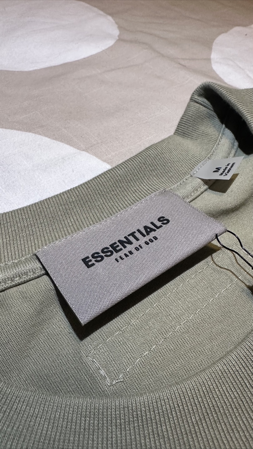 Fear of God Essentials T-Shirt - Sage Green - Size M - photo 2