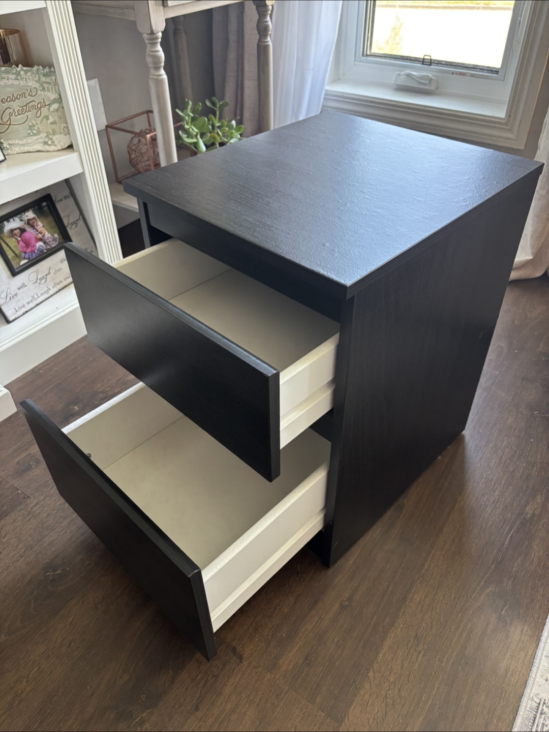 Pair of MALM IKEA Two-Drawer Nightstands - photo 3