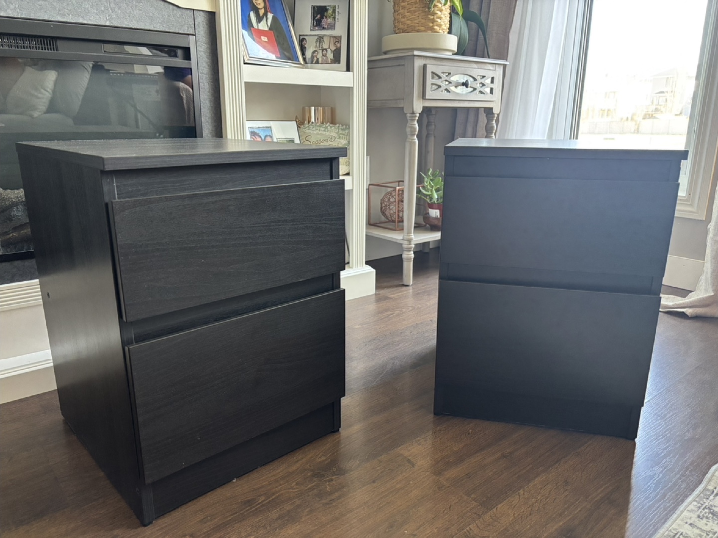 Pair of MALM IKEA Two-Drawer Nightstands - photo 5