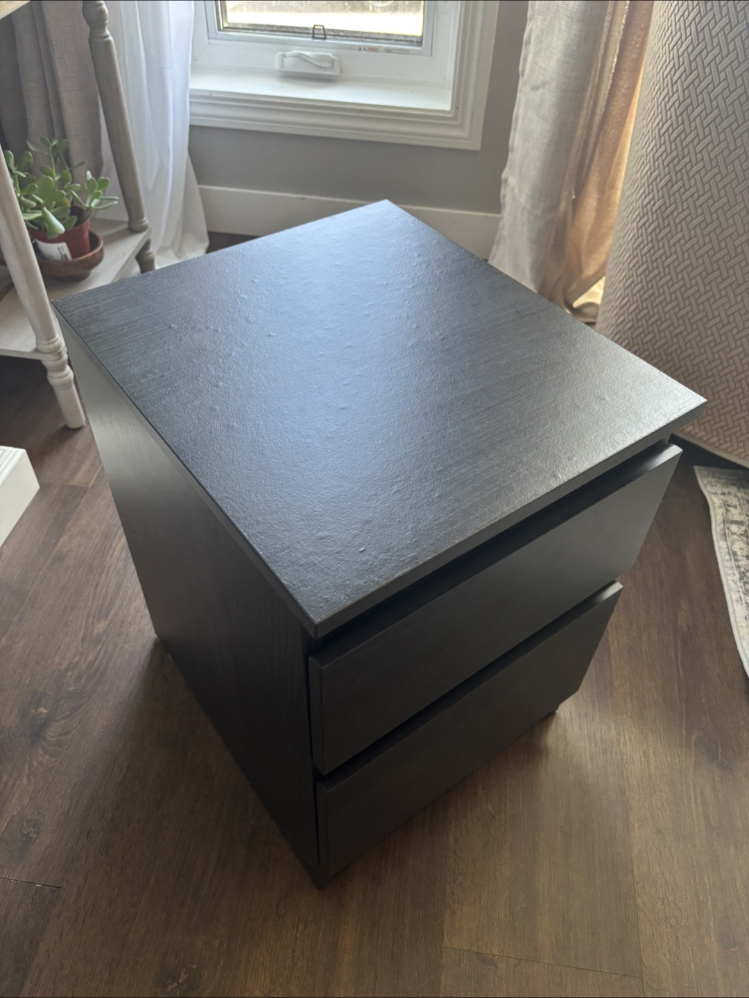 Pair of MALM IKEA Two-Drawer Nightstands - photo 2