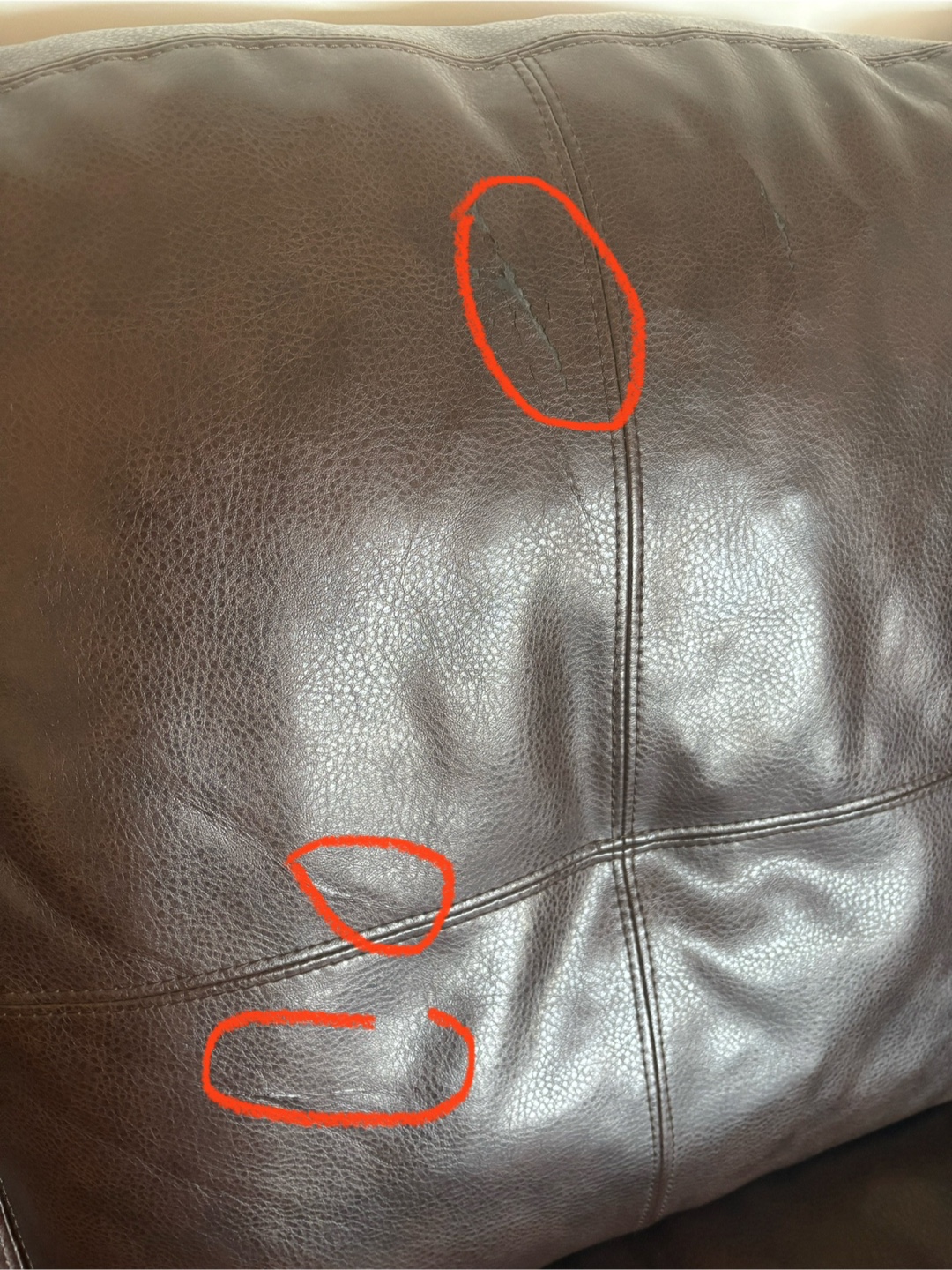 Brown Leather Sofa and Loveseat Set - photo 3