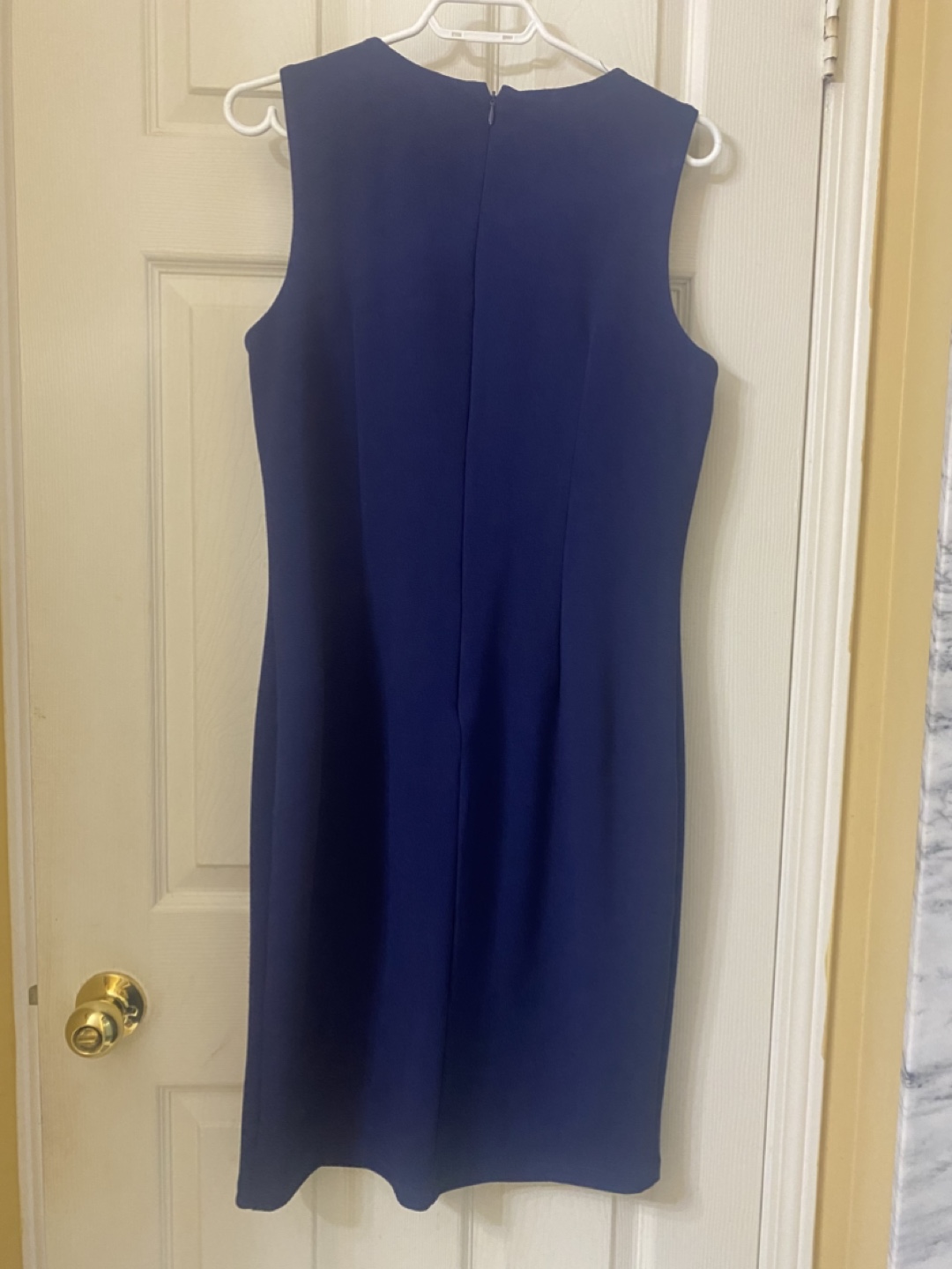 Lori M Collection Sleeveless Cobalt Blue Dress Size LG - photo 2
