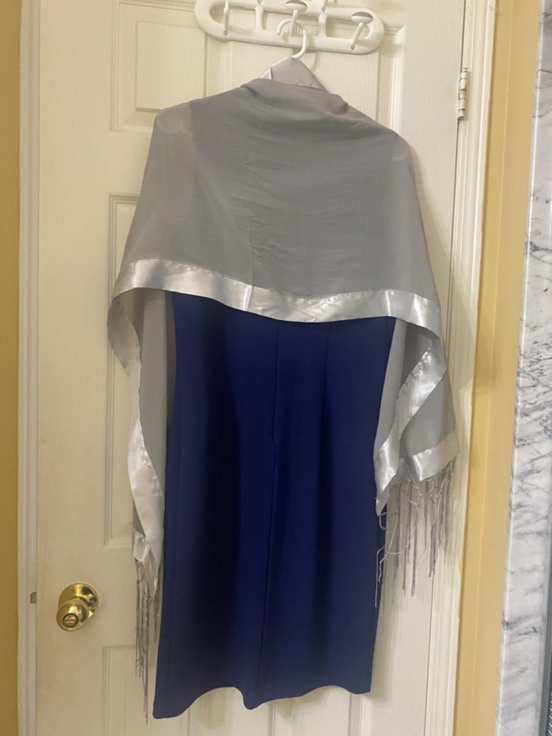 Lori M Collection Sleeveless Cobalt Blue Dress Size LG - photo 5