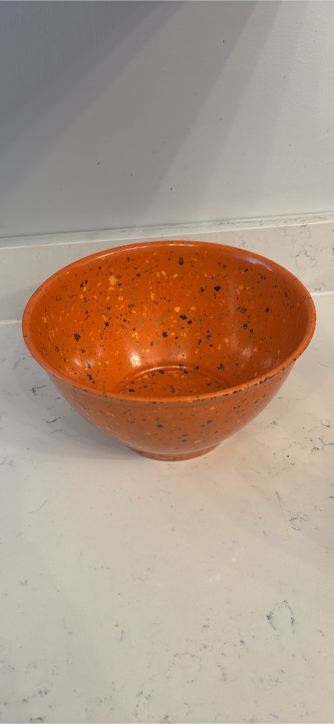 Rachel ray Orange speckled mixing bowl