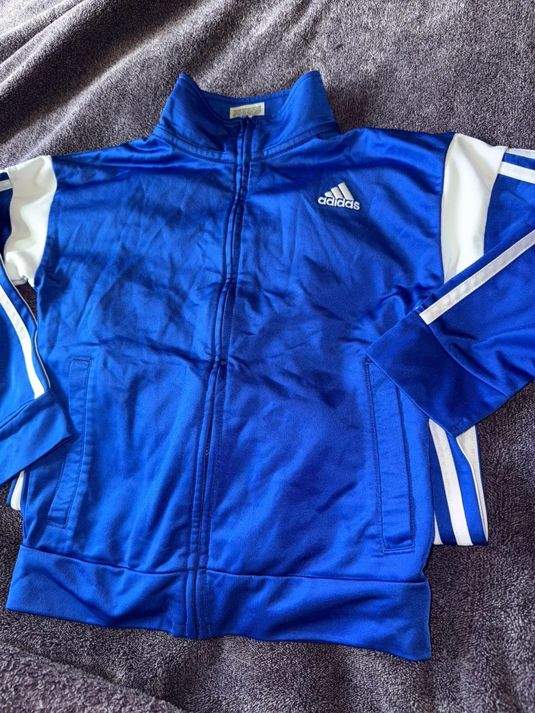 Adidas Kids Tracksuit Blue White Size 6 image indicator(2)