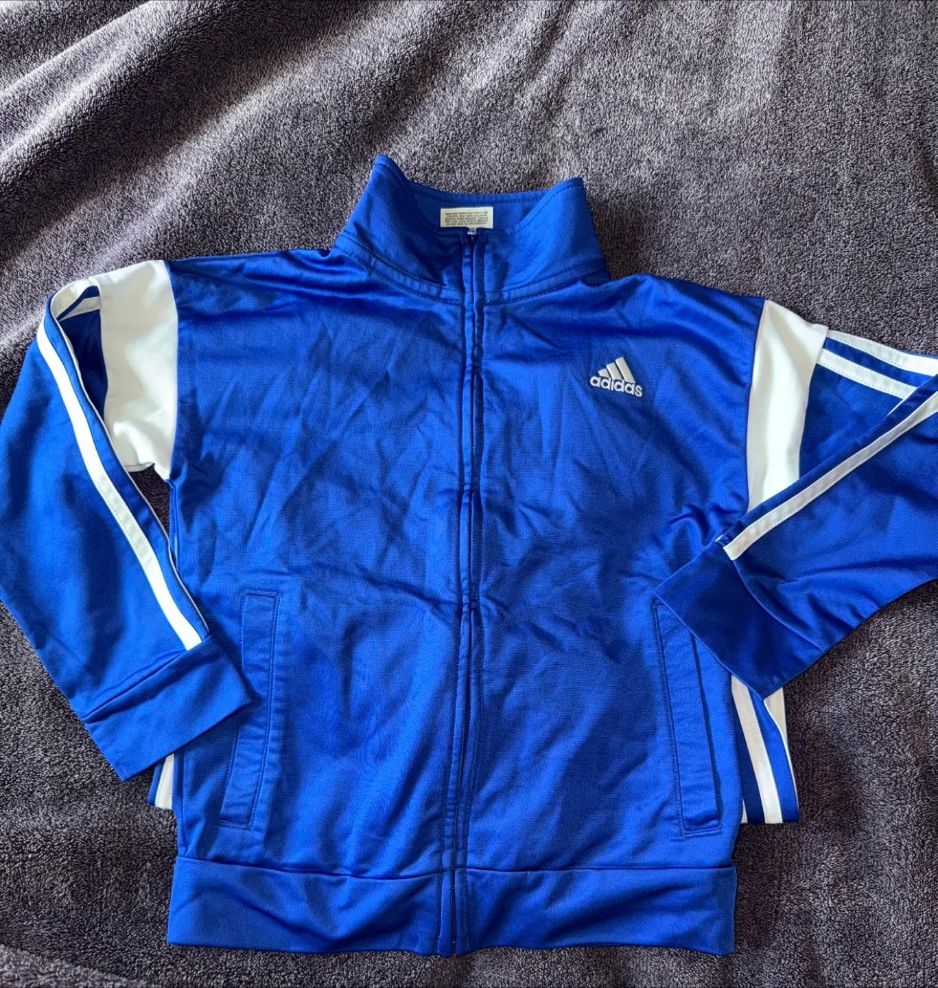 Adidas Kids Tracksuit Blue White Size 6 image indicator(4)