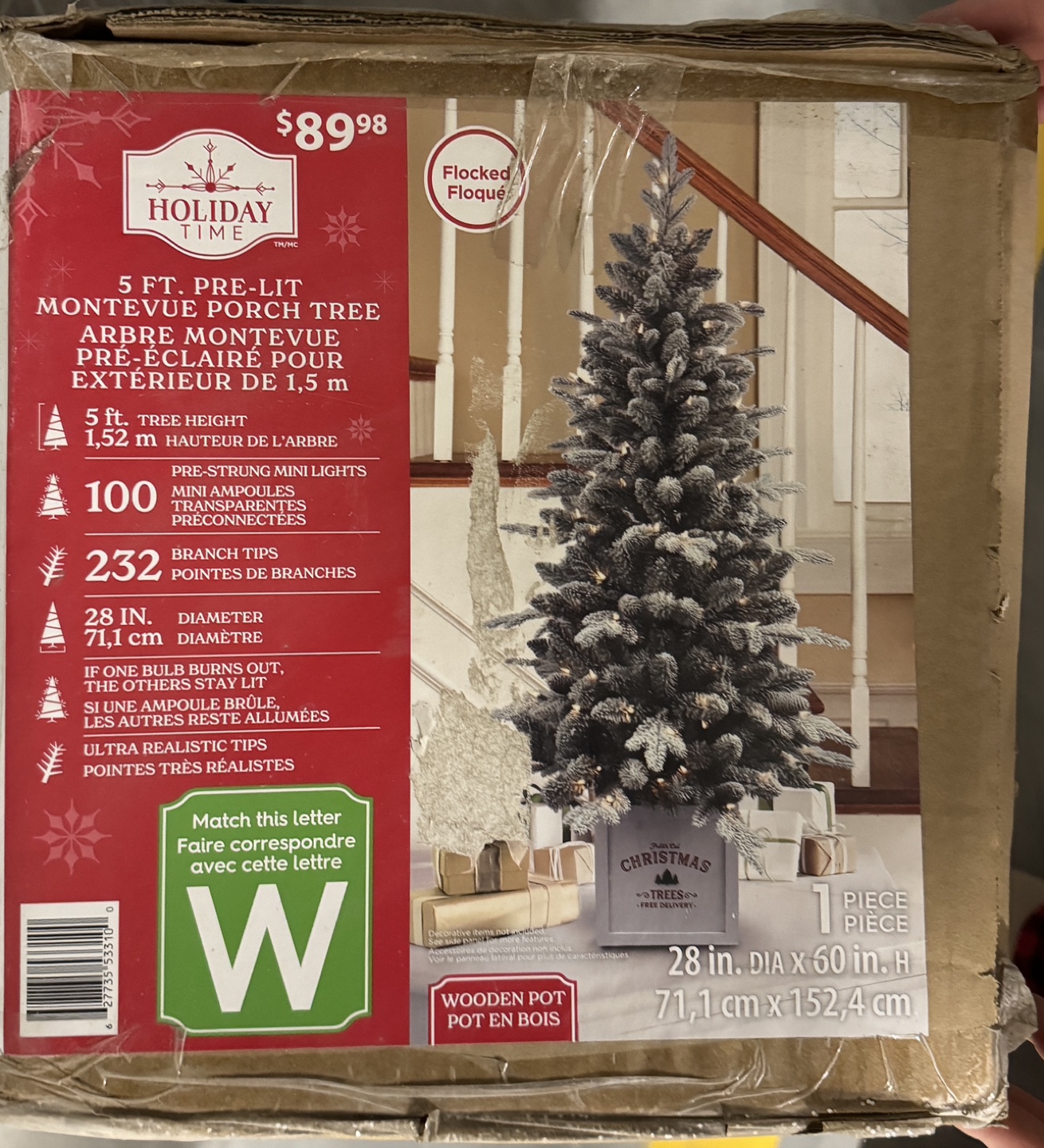 Christmas tree + Santa + decorations