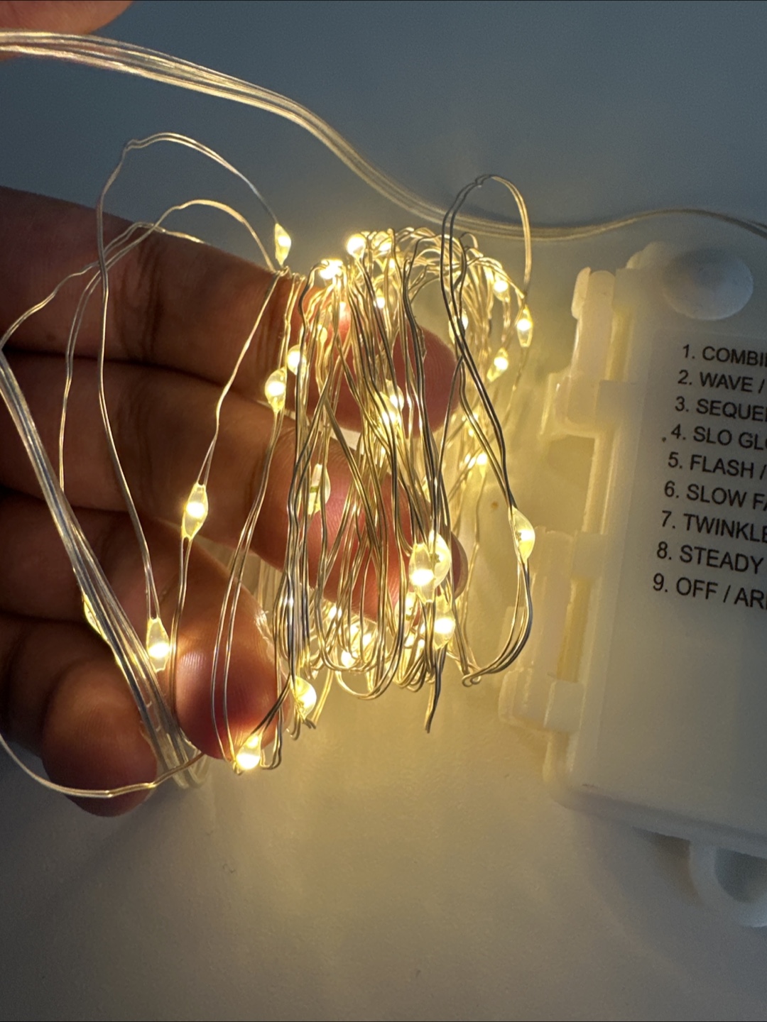 Battery-operated fairy lights with 8 lighting modes - photo 2