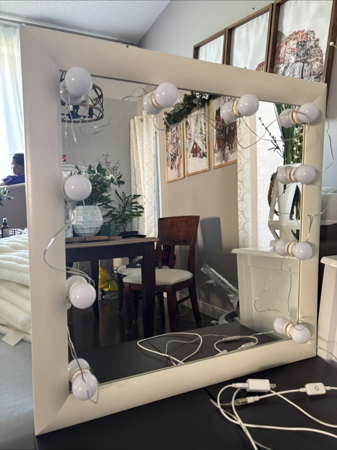 DIY Vanity Mirror with LED Lights - photo 5