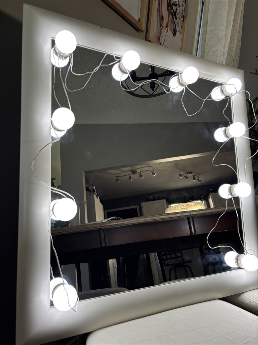 DIY Vanity Mirror with LED Lights - photo 3
