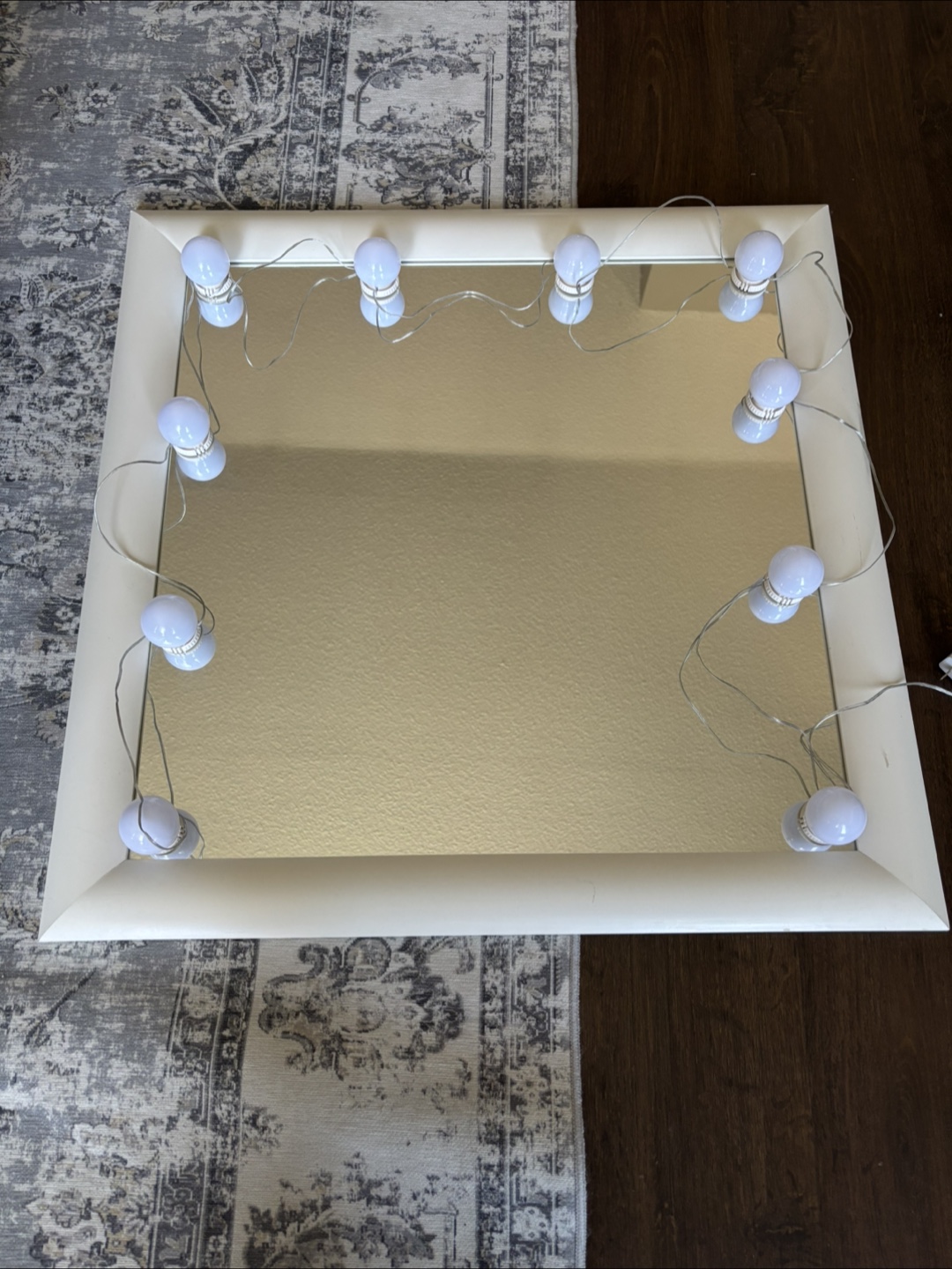 DIY Vanity Mirror with LED Lights
