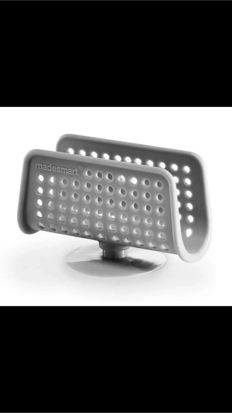 MadeSmart Suction Cup Sponge Holder 🧽🩶 image indicator(9)