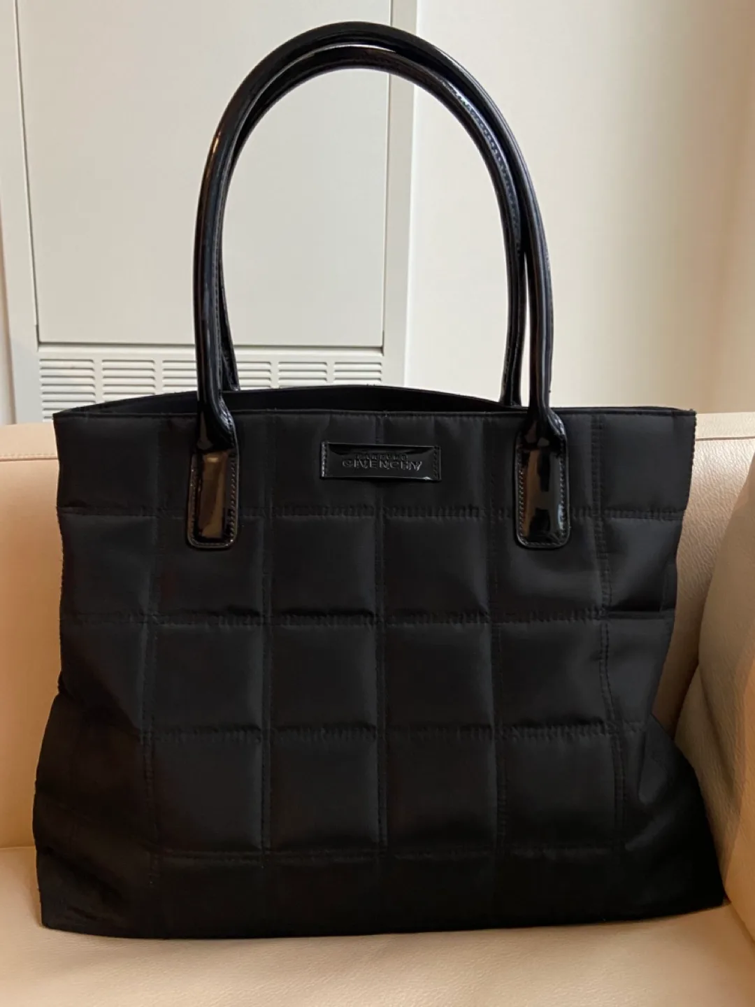 Authentic Givenchy Black Quilted Tote Bag thumbnail