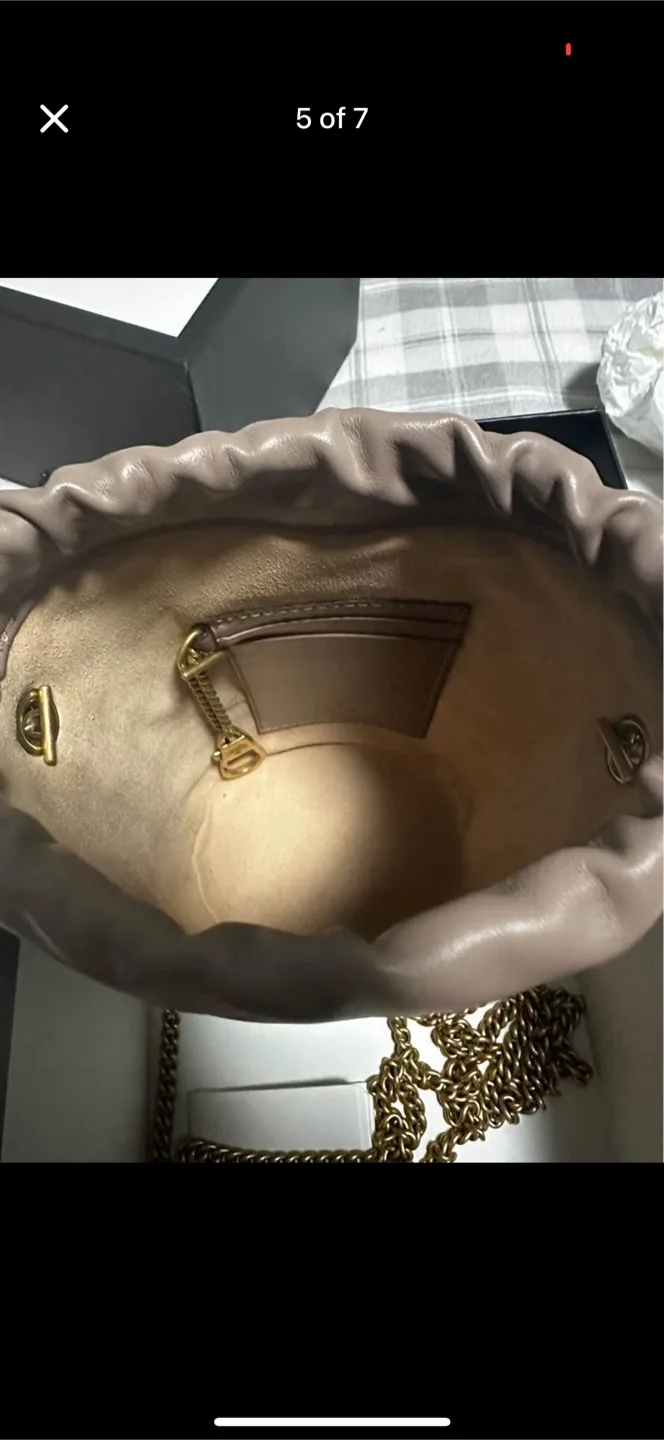 Gucci GG Marmont Mini Bucket Bag - Nude image indicator(5)