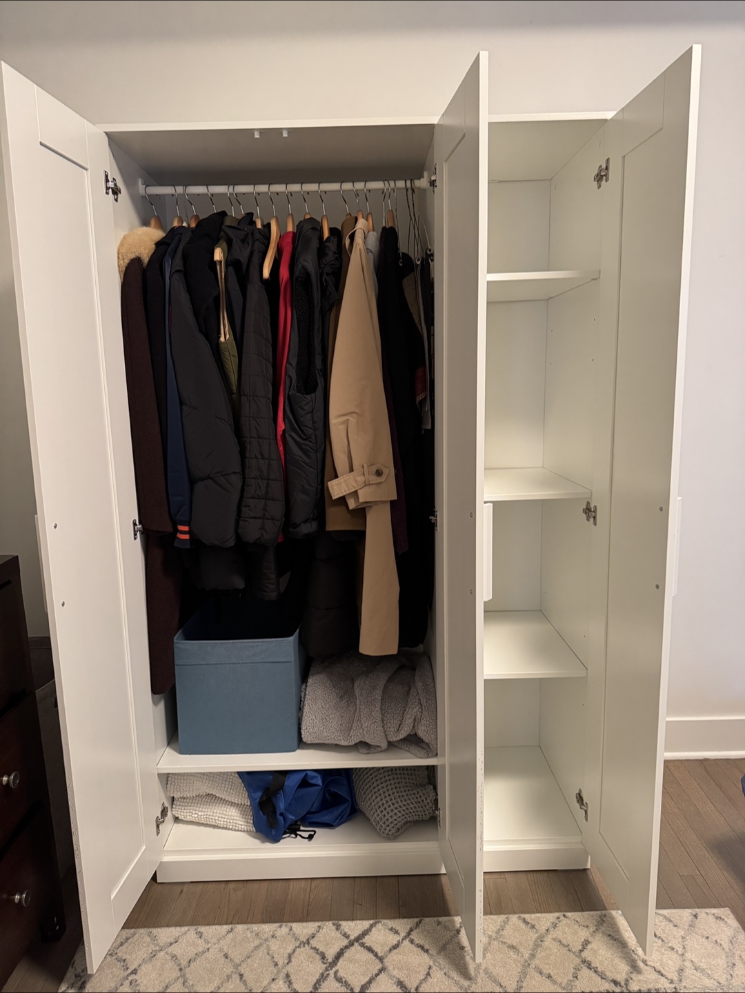 White Armoire with Mirror - photo 2