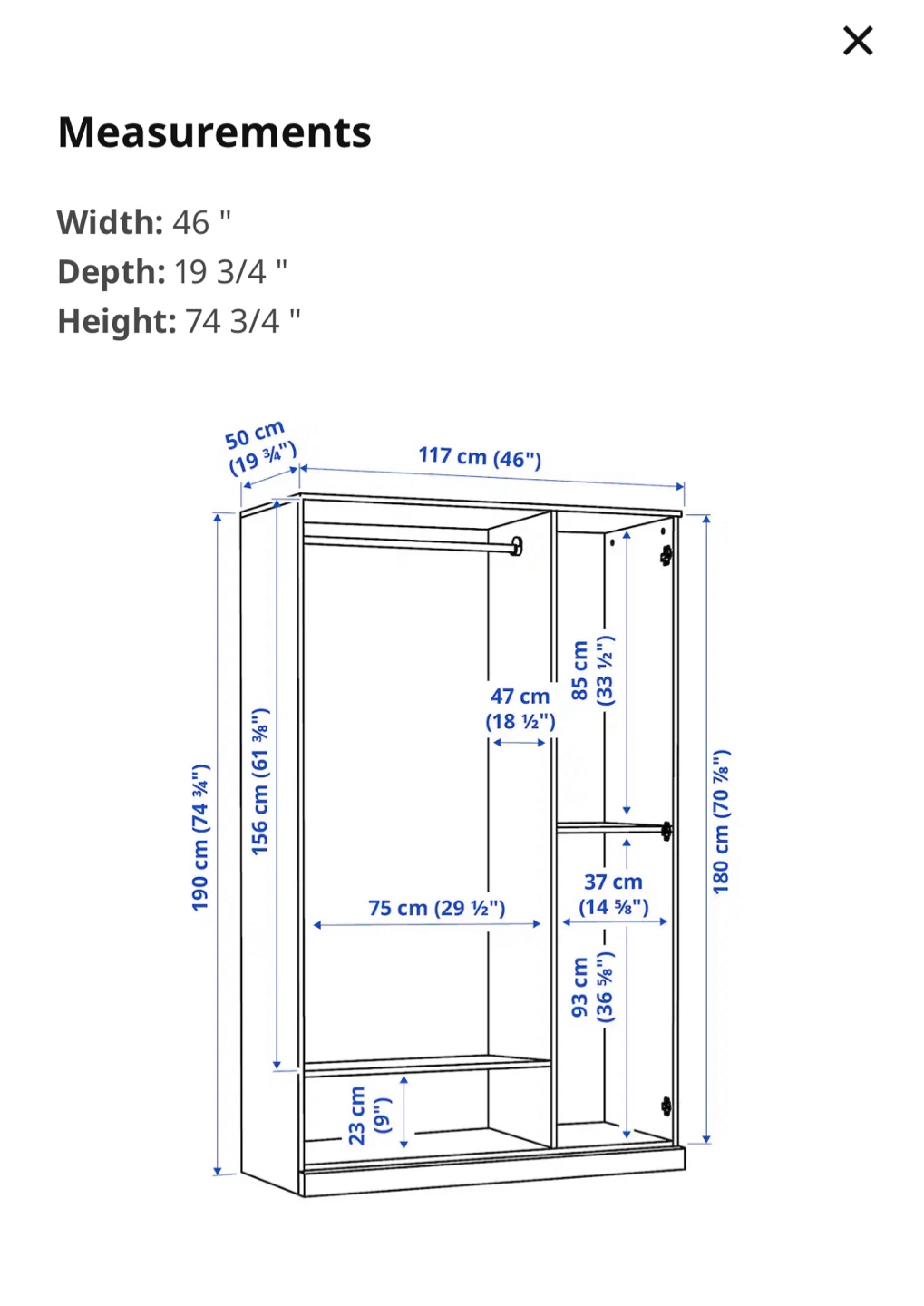 White Armoire with Mirror - photo 3