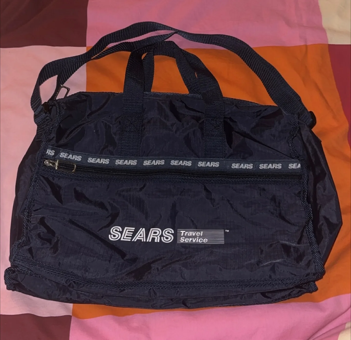 Vintage Sears Small Duffle Bag thumbnail
