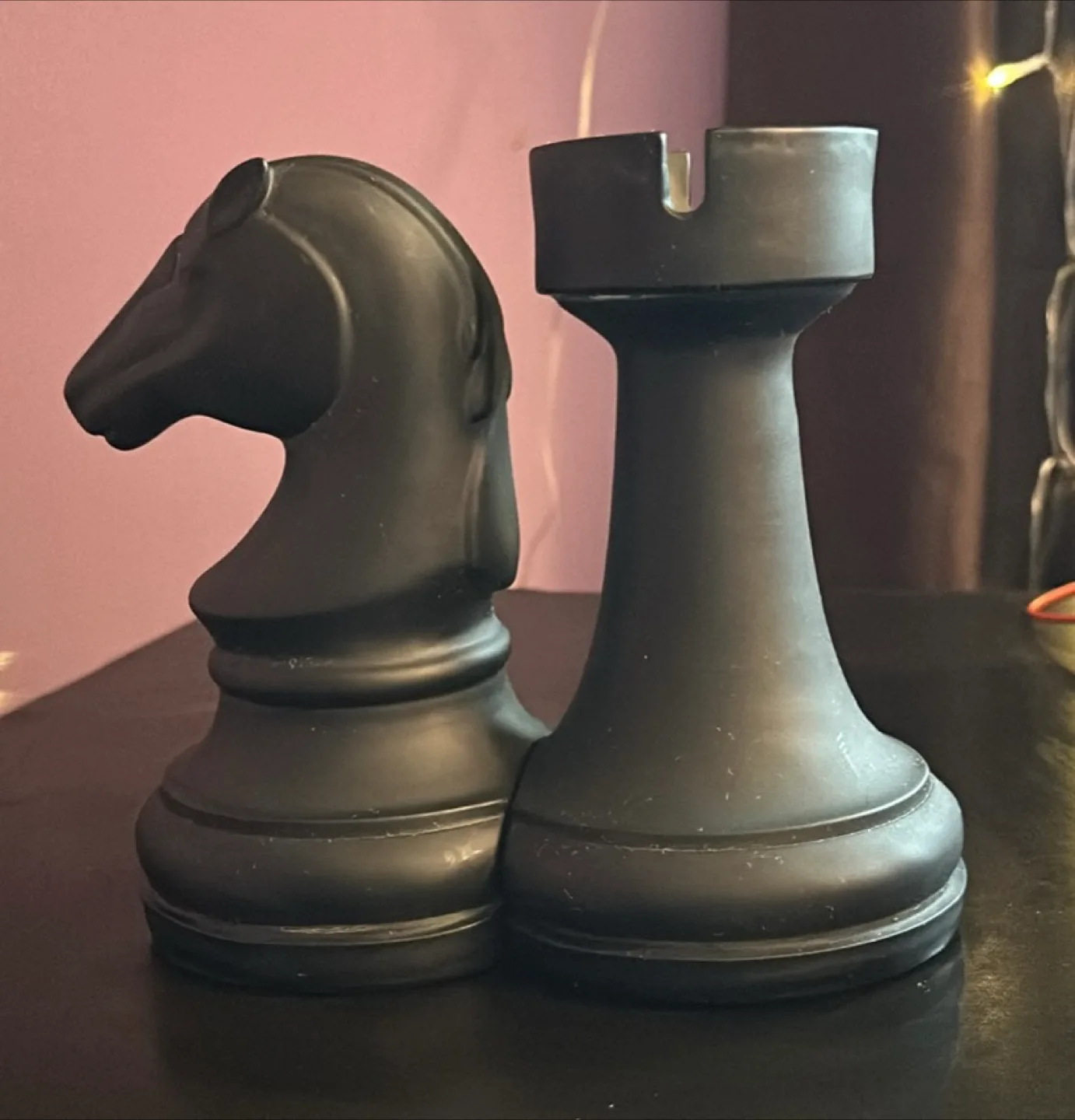 Black Chess Piece Bookends thumbnail