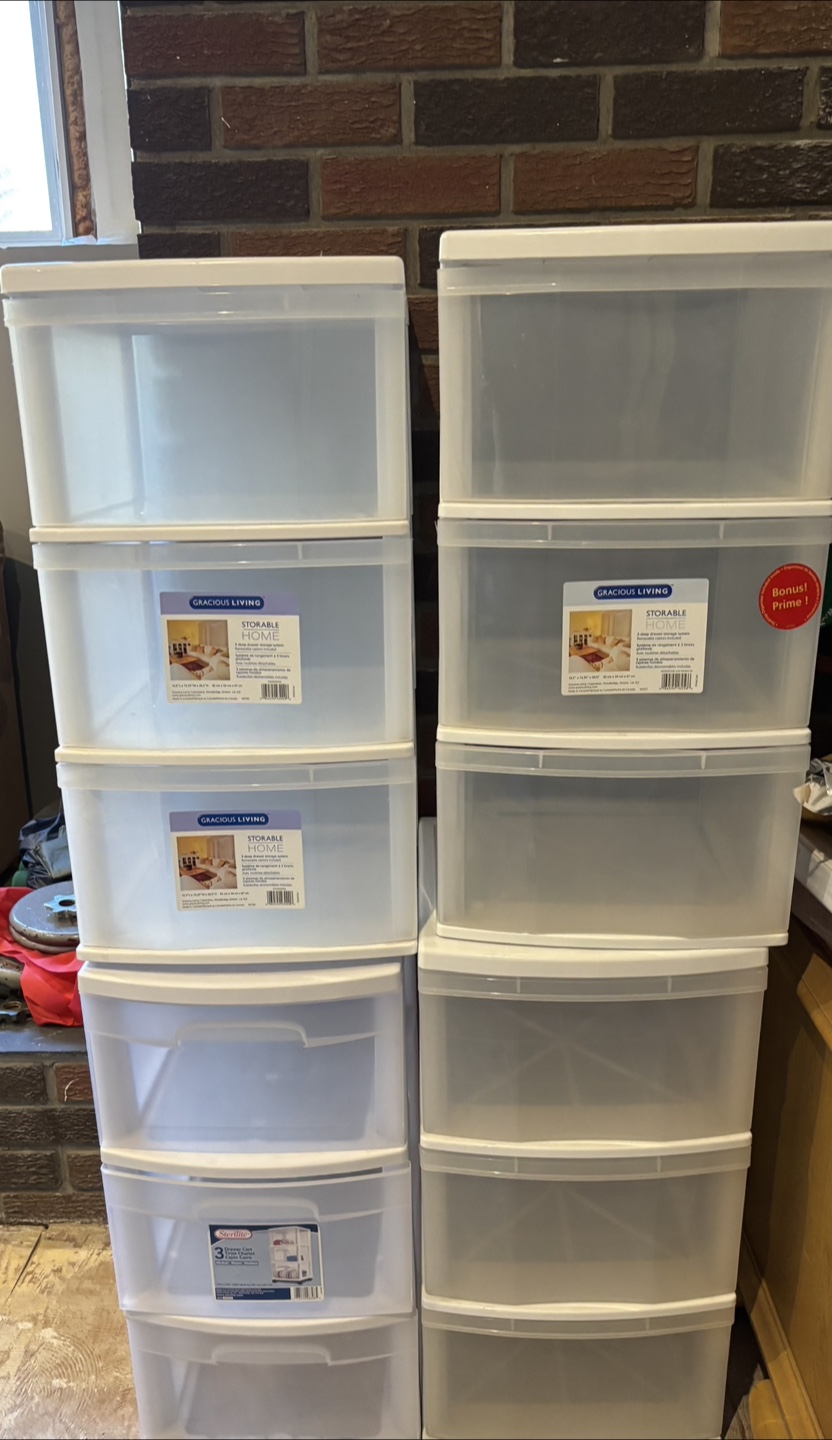 Gracious Living Home Storables 3-Drawer Storage System