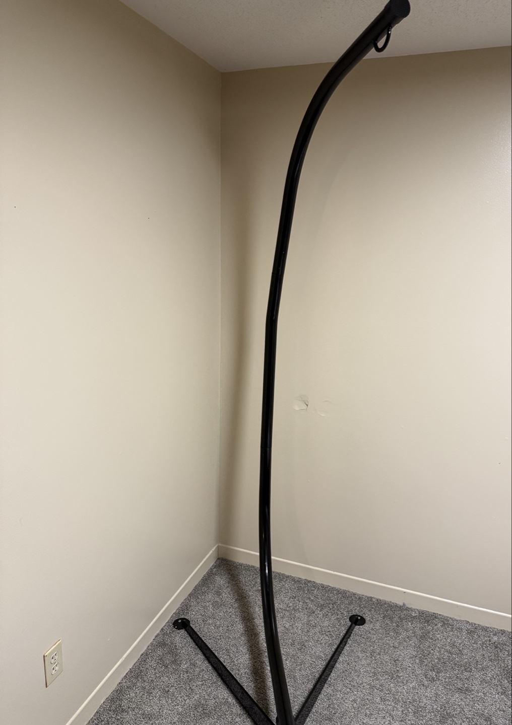 Hanging Chair Stand, 360 Degree Rotation, Black, Heavy Duty - photo 3