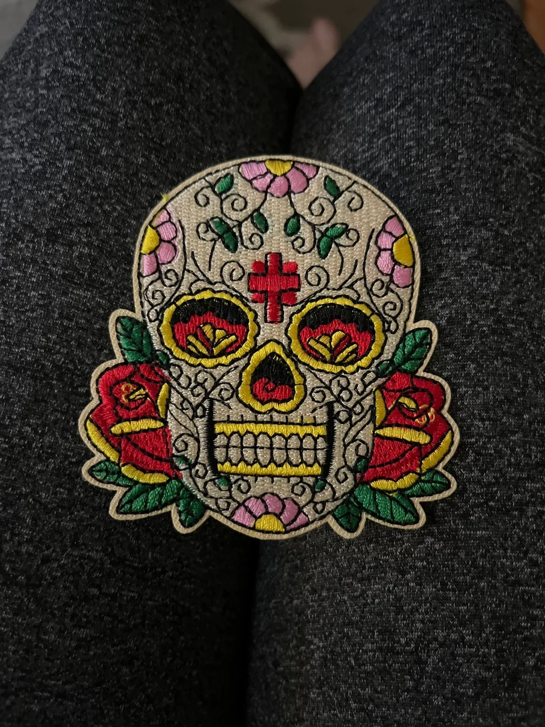 Embroidered Sugar Skull Patch thumbnail