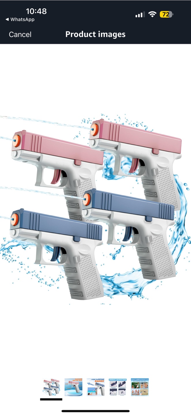 4 Pack Trendy Toys Summer Water Guns - photo 2