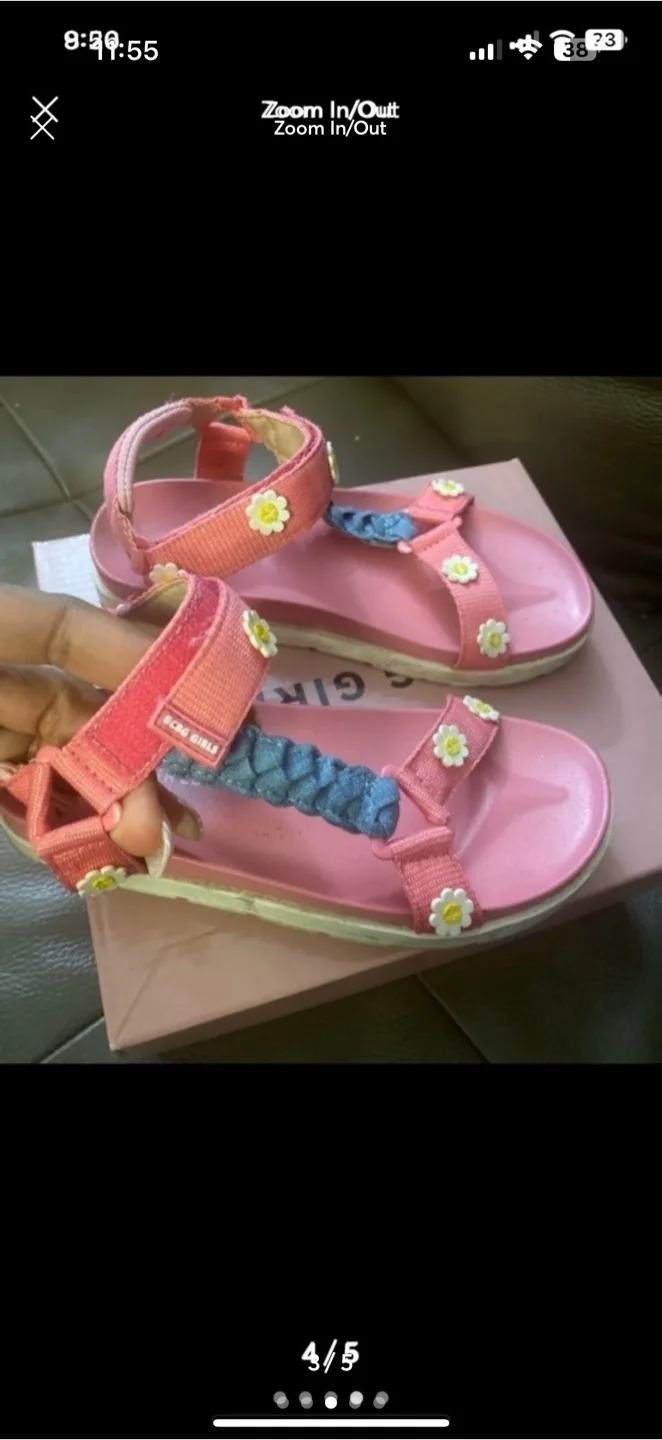 Pink BCBG Little Girls Brooklynn Fashion Sandal image indicator(3)