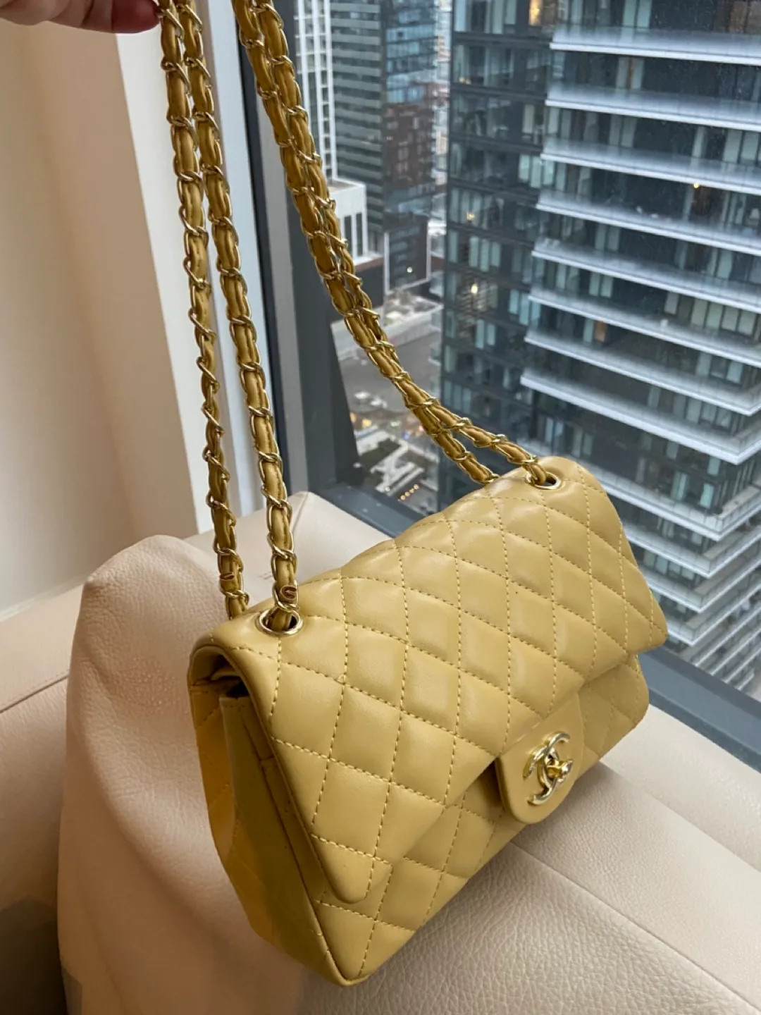 Classic Flap Bag - Pale Yellow image indicator(4)