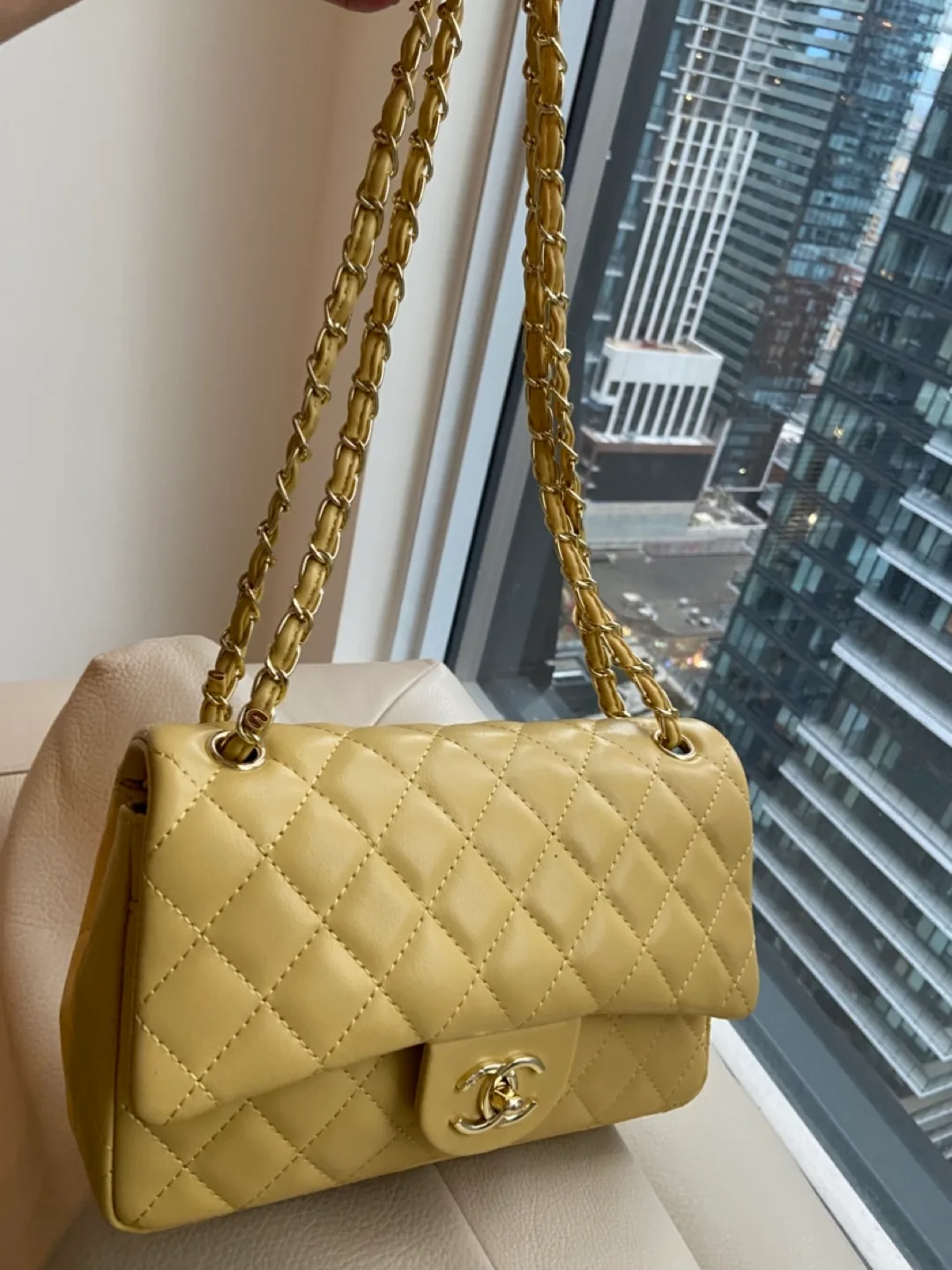 Classic Flap Bag - Pale Yellow image indicator(5)