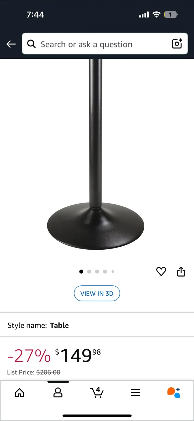 Black Round Pub Table image indicator(7)