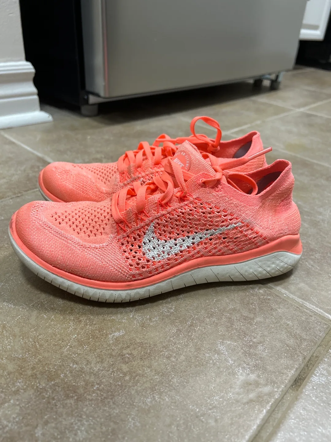Nike Free RN 2018 Knit Women's Running Shoes - Coral image indicator(2)