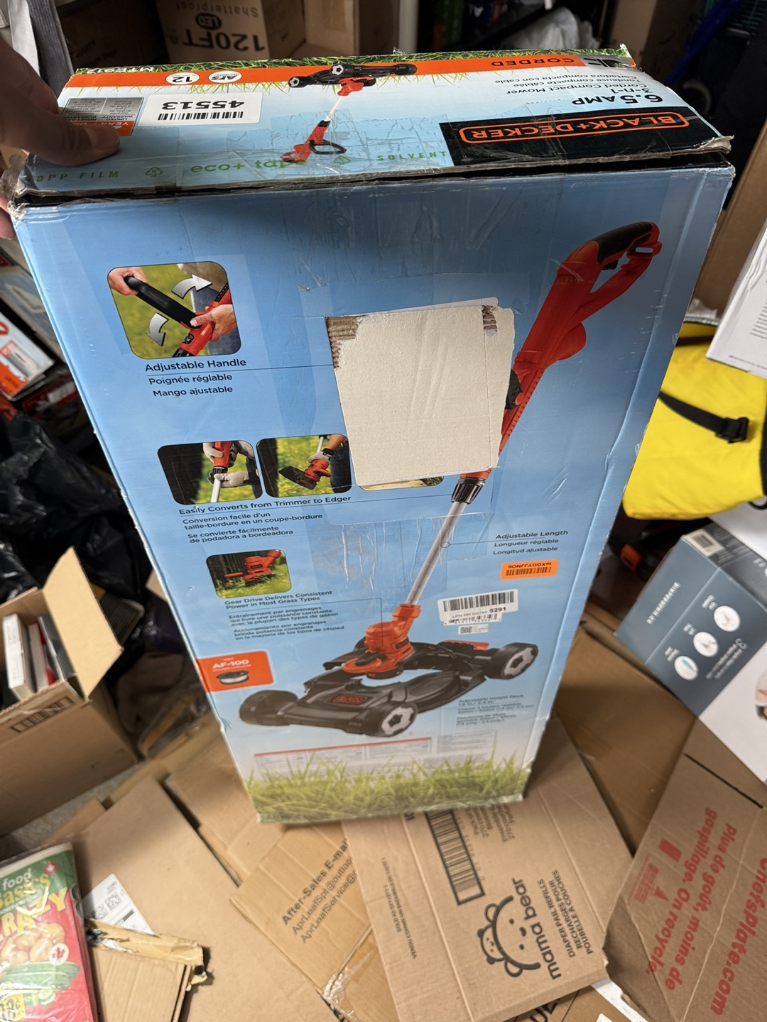 New Black+Decker 3-in-1 Corded Mower trimmer edger - photo 2