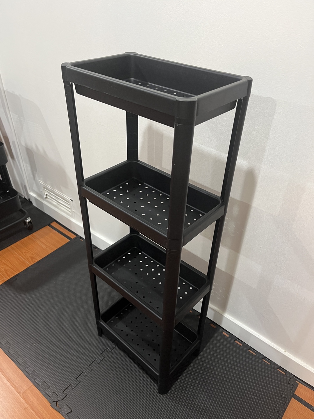 IKEA VESKEN Plastic Shelf Unit (Assembled)