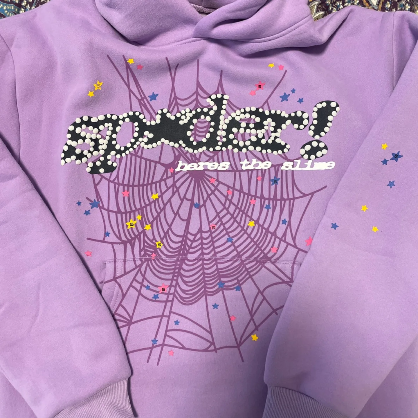 SP5DER Punk Hoodie - Lavender - Size Medium image indicator(3)