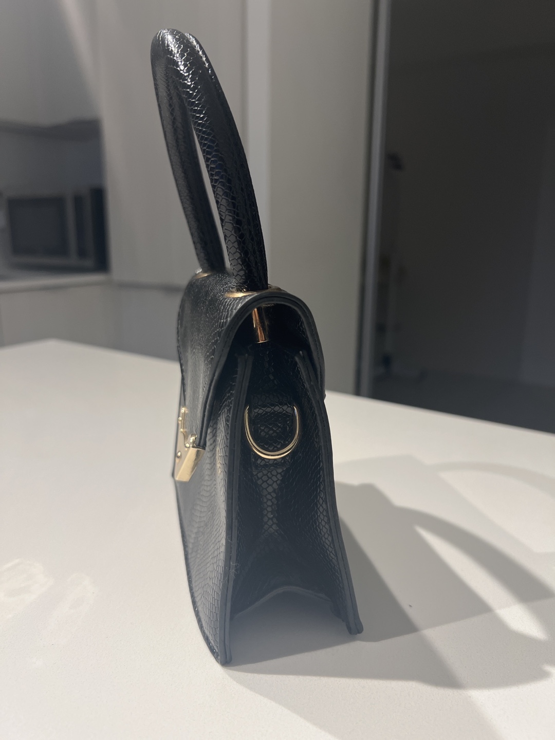 Black Mini Top Handle Handbag - photo 2