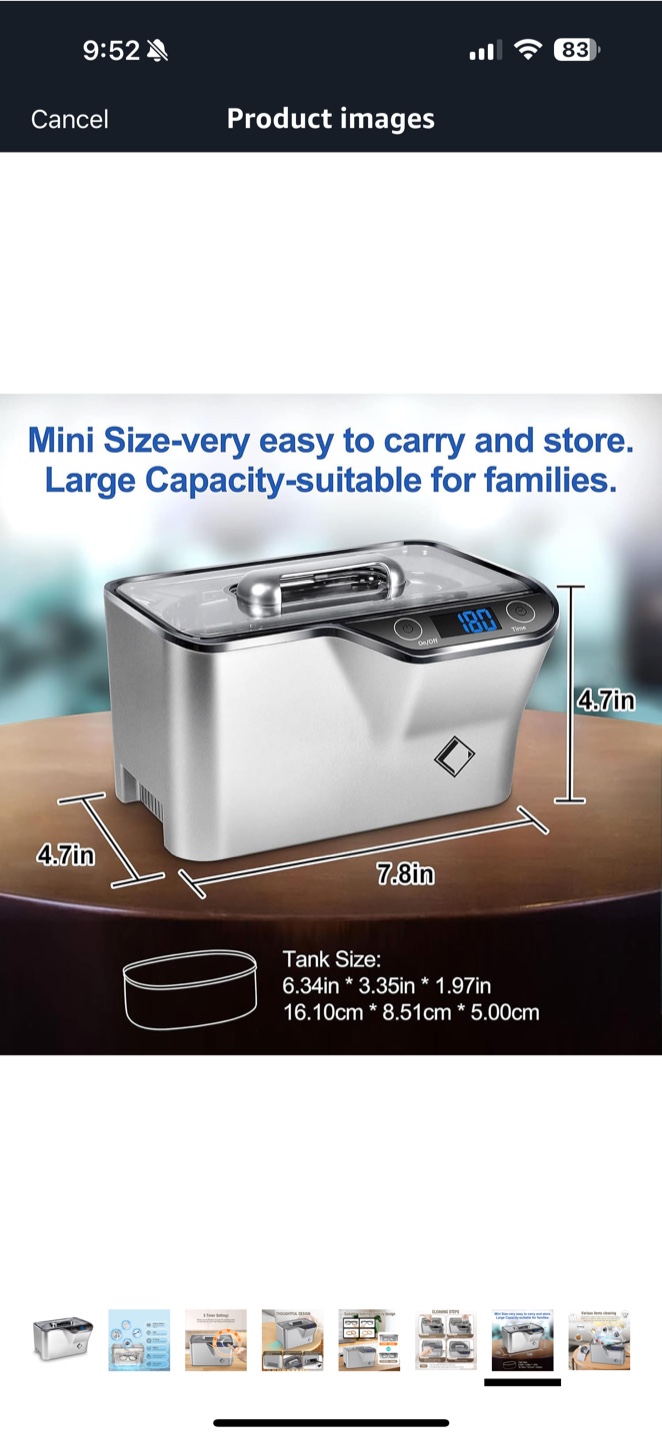 LifeBasis Ultrasonic Cleaner - photo 5