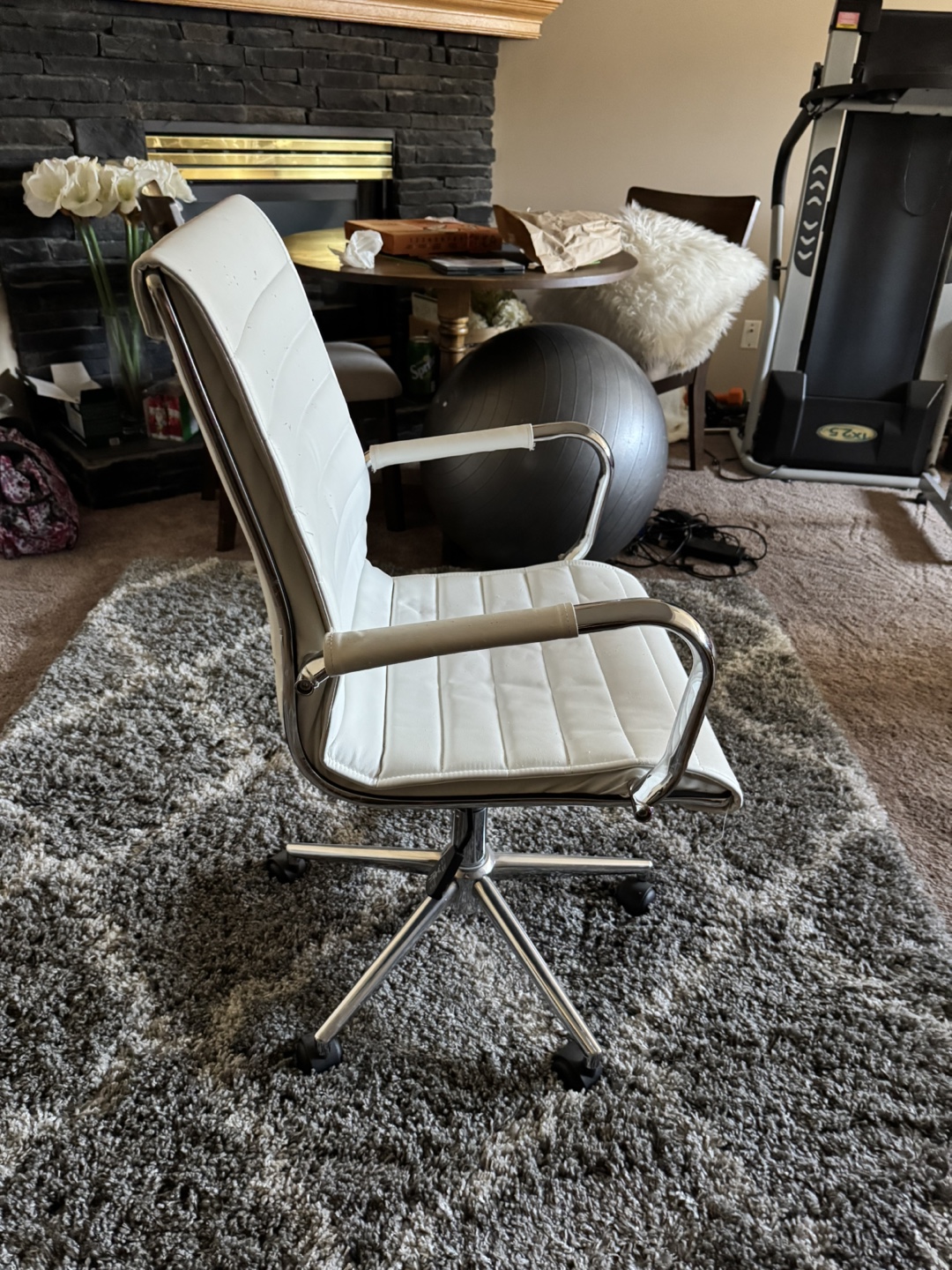 White Desk Chair - photo 2