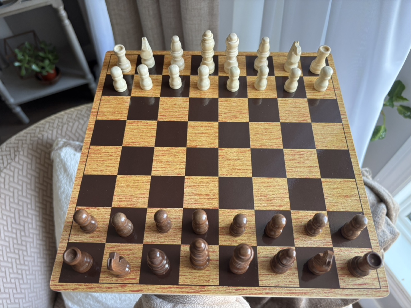 Portable Wooden Chess Set - photo 2